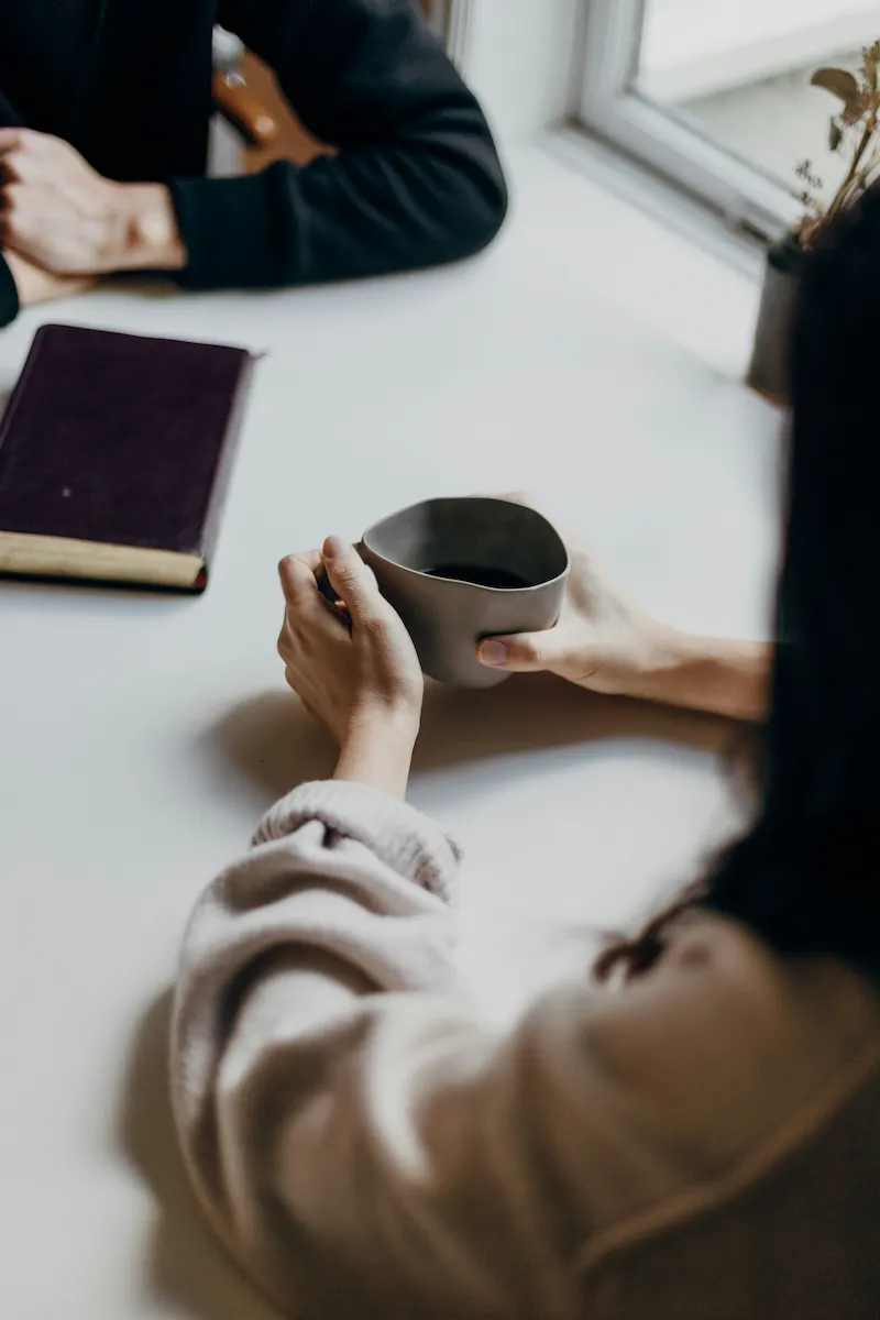 Séance de coaching bien-être, conversation bienveillante